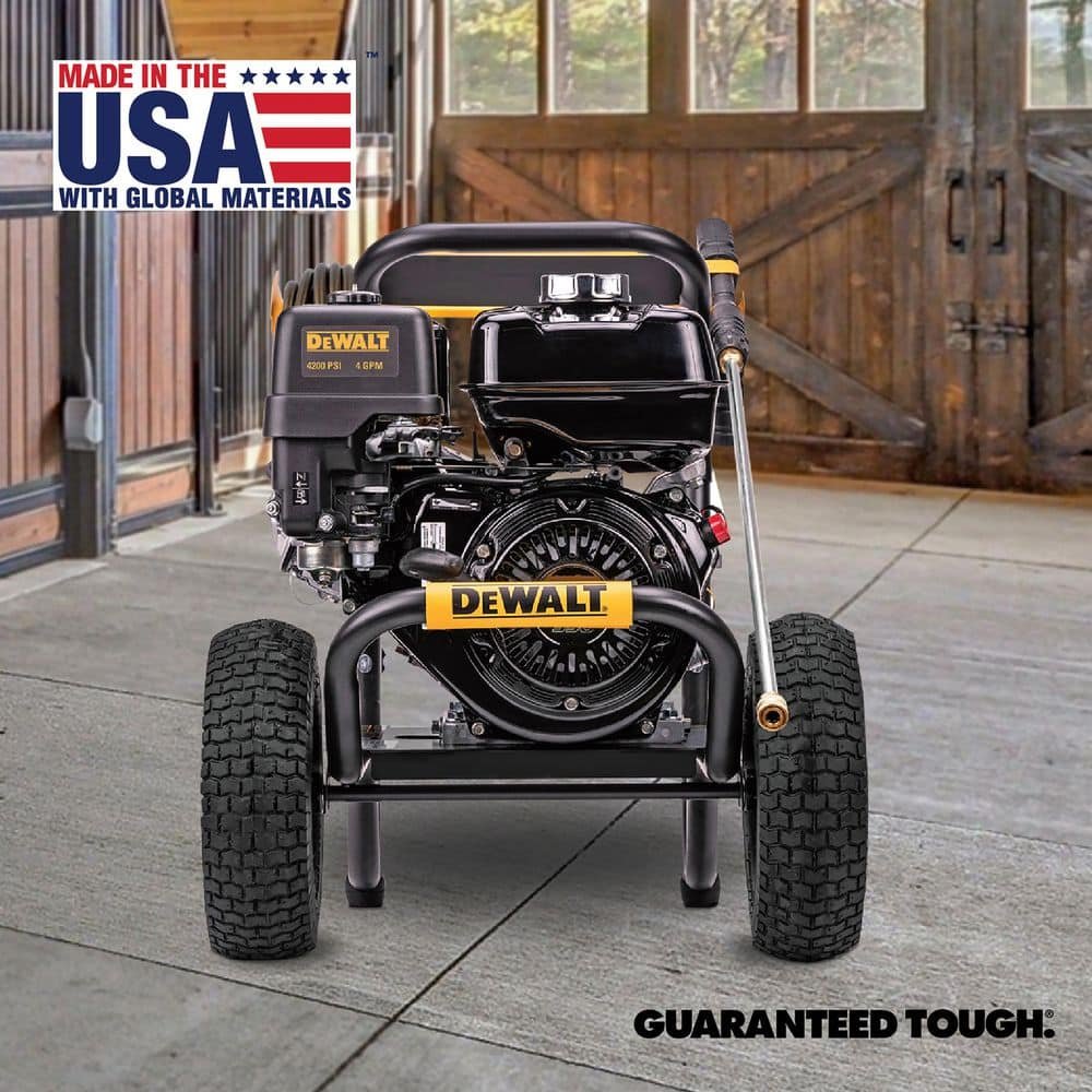 DEWALT 4200 PSI 4.0 GPM Gas Pressure Washer with HONDA GX390 Engine and CAT Pump, Heavy-Duty Commercial Cold Water Power Washer DXPW60605