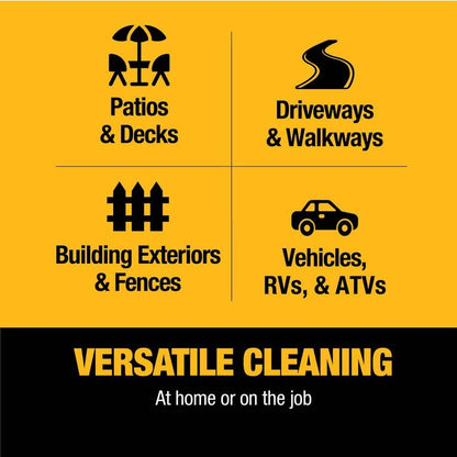 DEWALT 3500 PSI 2.5 GPM Gas Pressure Washer with Surface Cleaner, Heavy-Duty Commercial Cold Water Power Washer DXPW61249S