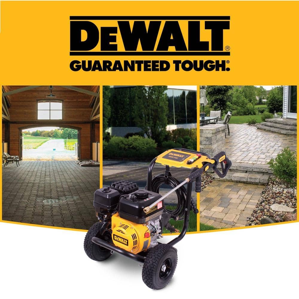 DEWALT 3500 PSI 2.5 GPM Gas Pressure Washer with Surface Cleaner, Heavy-Duty Commercial Cold Water Power Washer DXPW61249S