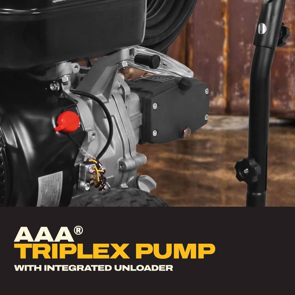 DEWALT 4400 PSI 4.0 GPM Gas Pressure Washer with 420cc Engine, Triplex Pump, Commercial Cold Water Power Washer DXPW61377