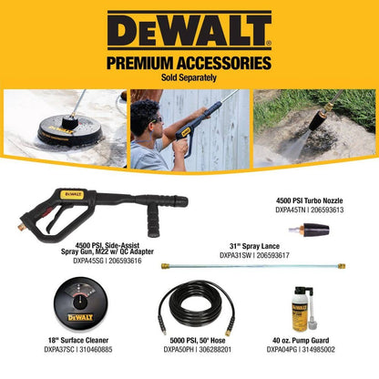 DEWALT 3100 PSI 2.3 GPM Gas Pressure Washer with Maintenance-Free Pump Reliable Residential Cold Water Power Washer DXPW61403-S