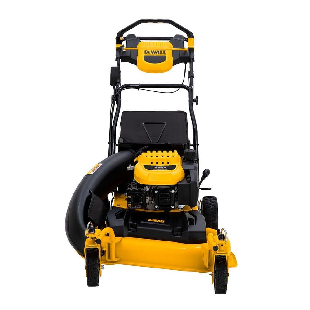DEWALT 28 in. 224cc E-GOV Engine 3-in-1 Gas RWD Self-Propelled Lawn Mower with High Rear Wheels DW12ABW6RK039