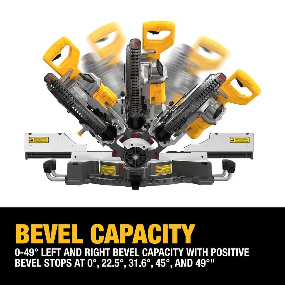 DEWALT 60V Lithium-Ion 12 in. Cordless Sliding Miter Saw (Tool Only) DCS781B