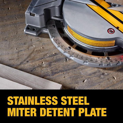 DEWALT 60V Lithium-Ion 12 in. Cordless Sliding Miter Saw (Tool Only) and 32-1/2 in. x 60 in. Rolling Miter Saw Stand DCS781BWDWX726