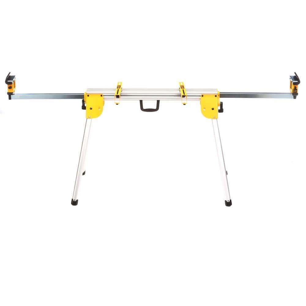 DEWALT 15 Amp Corded 12 in. Double Bevel Sliding Compound Miter Saw w/Blade Wrench, Material Clamp & Compact Miter Saw Stand DWS779WDWX724