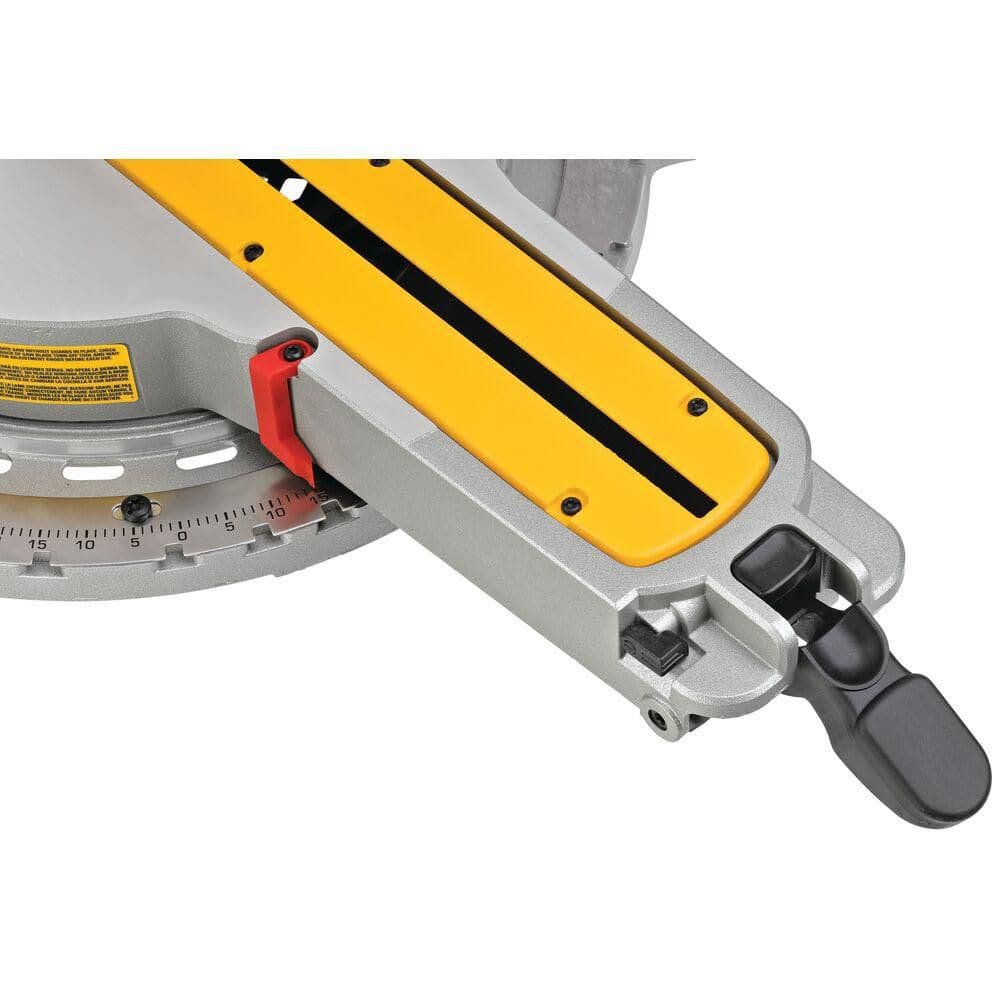 DEWALT 15 Amp Corded 12 in. Double Bevel Sliding Compound Miter Saw with XPS technology, Blade Wrench and Material Clamp DWS780