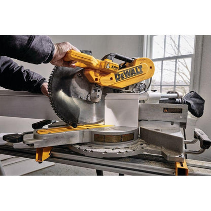 DEWALT 15 Amp Corded 12 in. Double Bevel Sliding Compound Miter Saw with XPS technology, Blade Wrench and Material Clamp DWS780