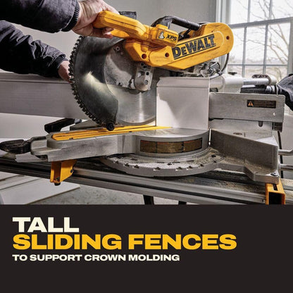 DEWALT 15 Amp Corded 12 in. Double Bevel Sliding Compound Miter Saw with XPS technology, Blade Wrench and Material Clamp DWS780