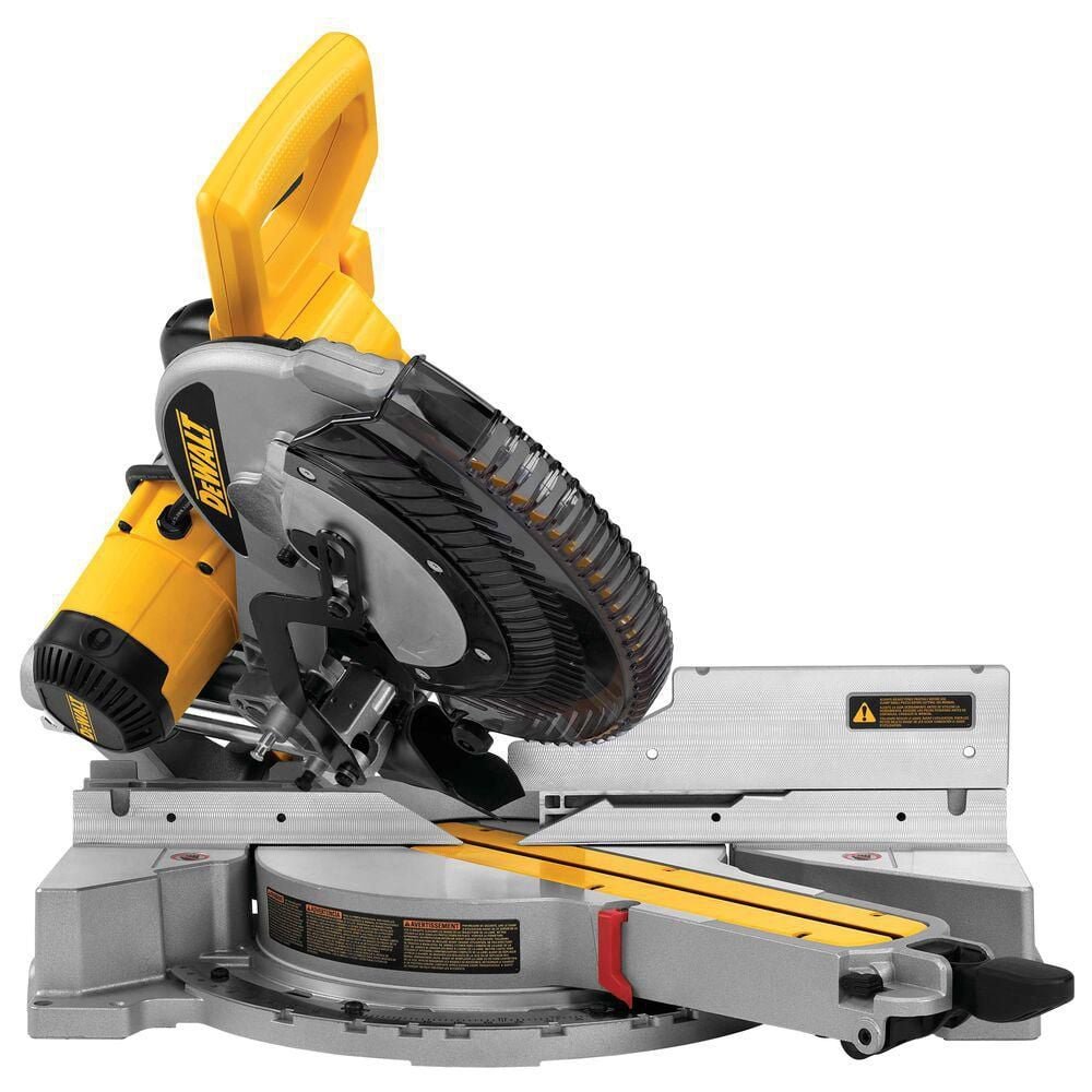 DEWALT 15 Amp Corded 12 in. Double Bevel Sliding Compound Miter Saw with XPS technology, Blade Wrench and Material Clamp DWS780