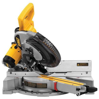 DEWALT 15 Amp Corded 12 in. Double Bevel Sliding Compound Miter Saw with XPS technology, Blade Wrench and Material Clamp DWS780