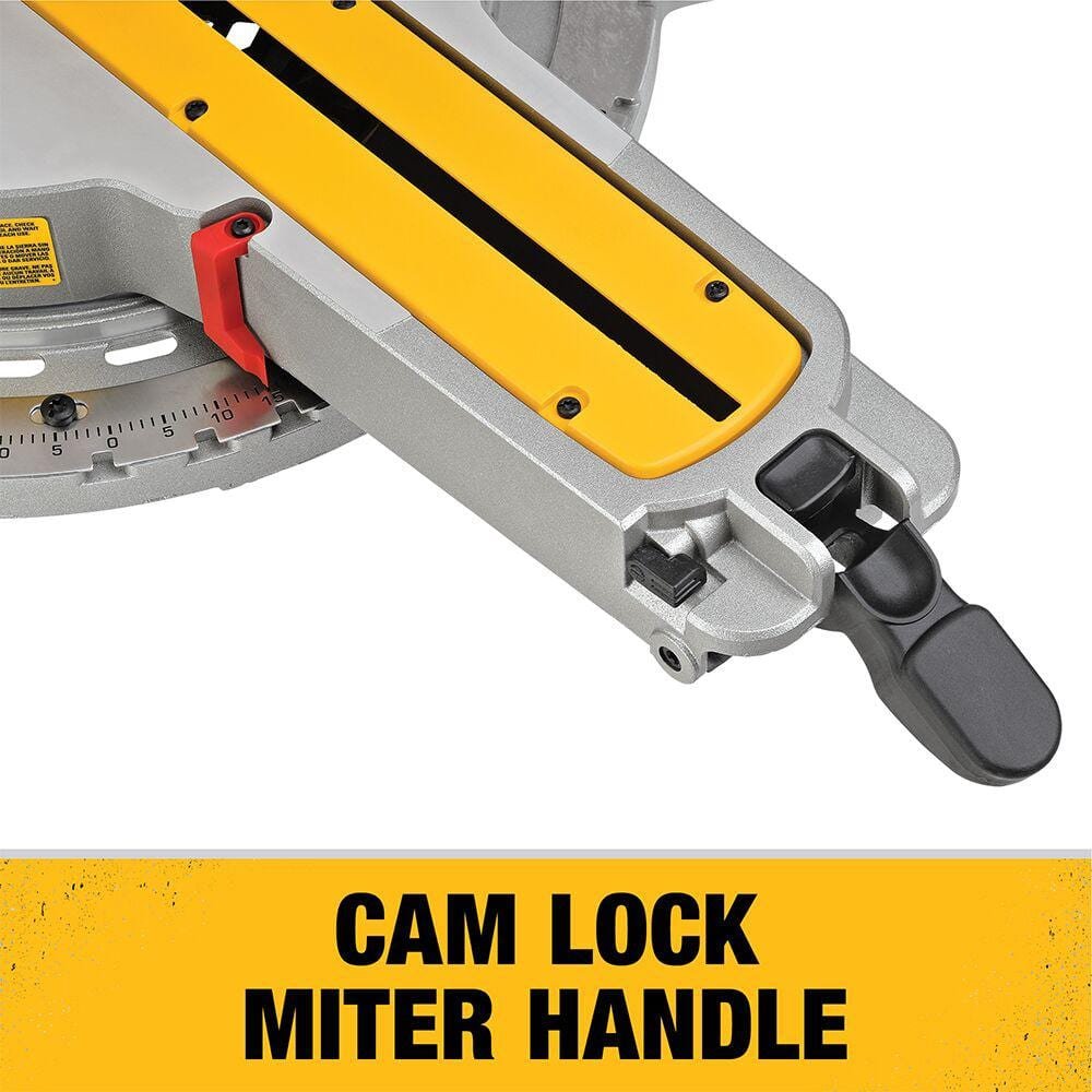 DEWALT 15 Amp Corded 12 in. Double Bevel Sliding Compound Miter Saw and Heavy Duty Miter Saw Stand with Wrench & Material Clamp DWS780WDWX723