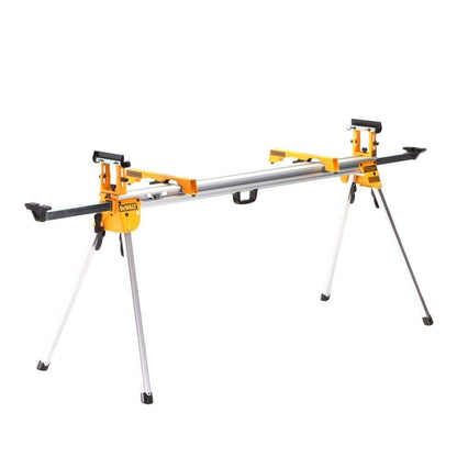 DEWALT 15 Amp Corded 12 in. Double Bevel Sliding Compound Miter Saw and Heavy Duty Miter Saw Stand with Wrench & Material Clamp DWS780WDWX723