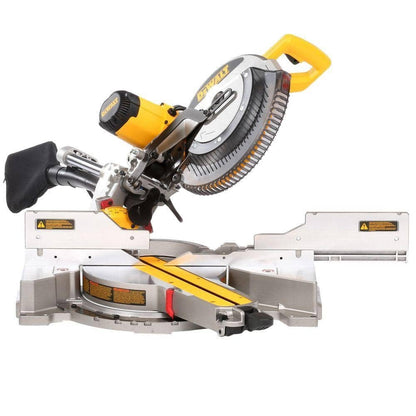 DEWALT 15 Amp Corded 12 in. Double Bevel Sliding Compound Miter Saw and Heavy Duty Miter Saw Stand with Wrench & Material Clamp DWS780WDWX723