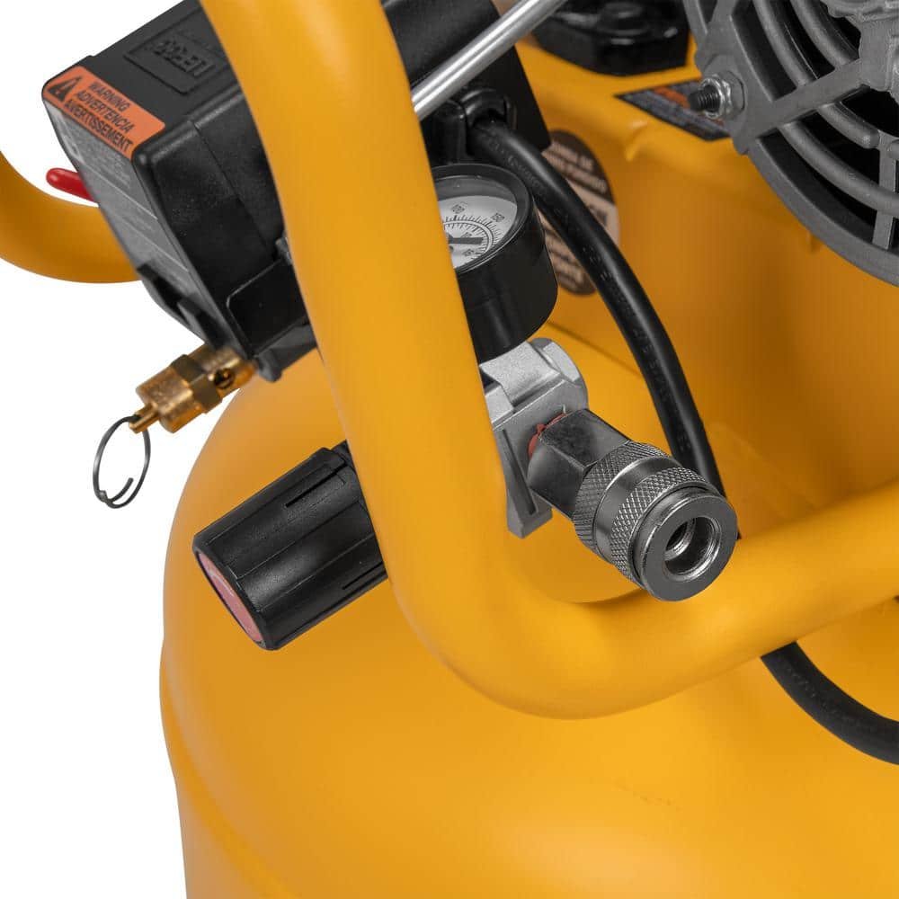 DEWALT 30 Gal., Max 175 psi Electric 6.2 SCFM at 90 psi, Single-Stage, Oil Lube, Vertical, Portable Air Compressor DXCM303.COM