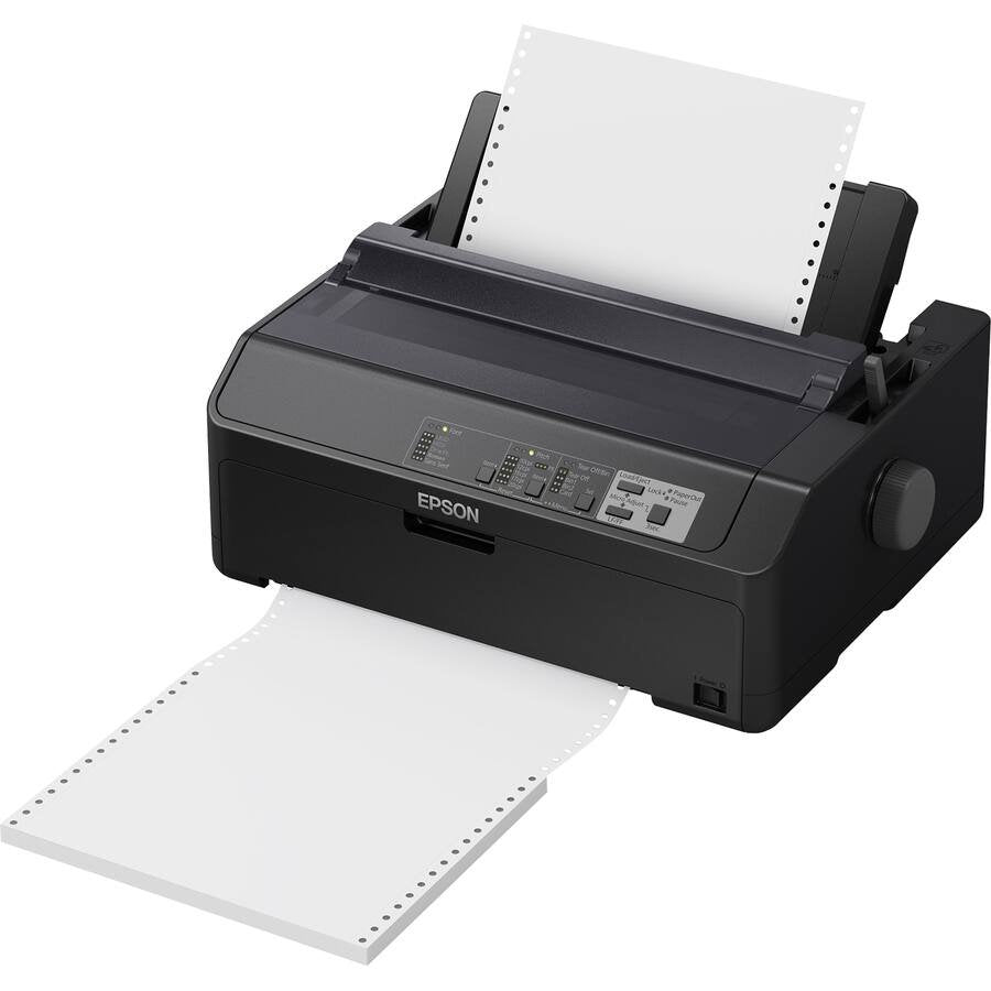 Epson – FX-890II 9-pin Dot Matrix Printer – Energy Star – 680 cps Mono – 8.50″ , 6.50″ , 9.50″ Width x 11″ – Monochrome