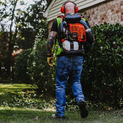 ECHO 220 MPH 1110 CFM 79.9 cc Gas 2-Stroke X Series Backpack Blower with Tube-Mounted Throttle PB-9010T