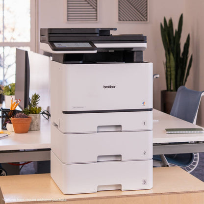 Brother – MFC-L8930CDW Color Laser All-in-One Printer with Duplex Print, Scan, Copy and Low-Cost Printing – White