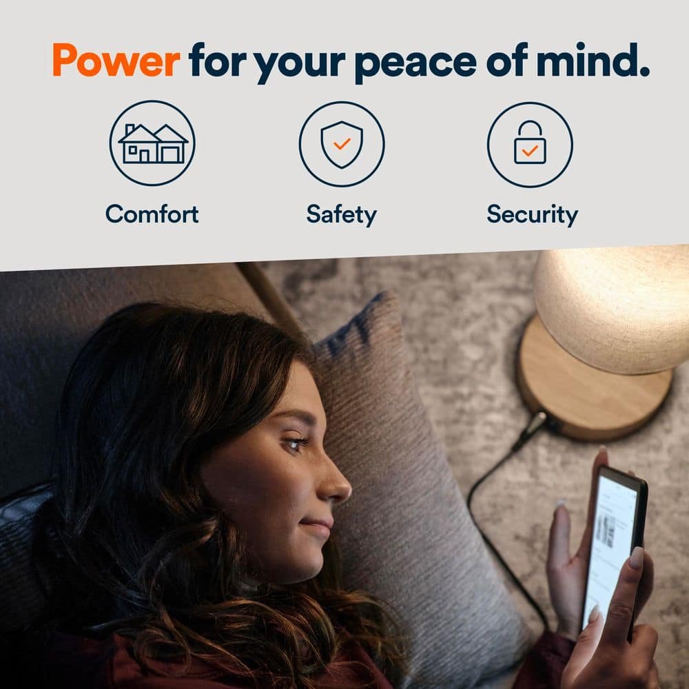 Generac 26kW Air-Cooled Auto Start Natural Gas or Propane Whole House Generator and 200 Amp Transfer Switch w/ Smart Monitoring 7328