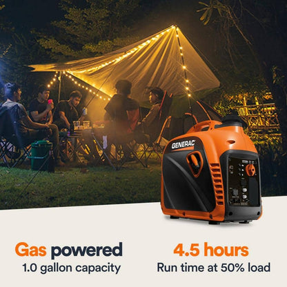 Generac 2500 Watt Recoil Start Gasoline Portable Generator Inverter w/ COSense 82512