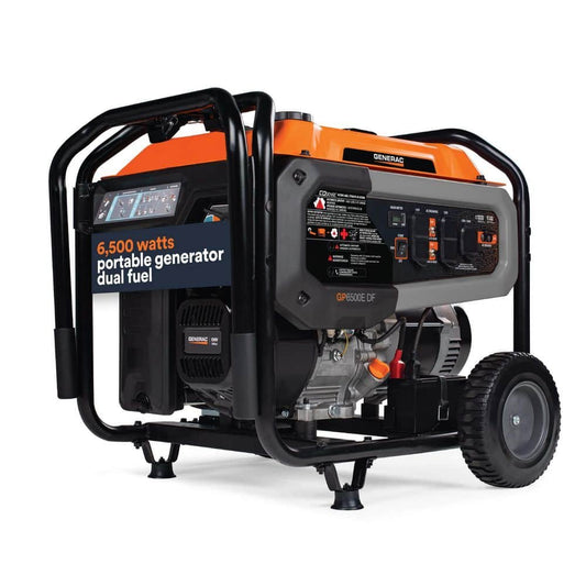 Generac 8125/6500-Watt-Electric Switch Duel Fuel Gasoline/Propane-Portable Generator w/ Cosense 81531