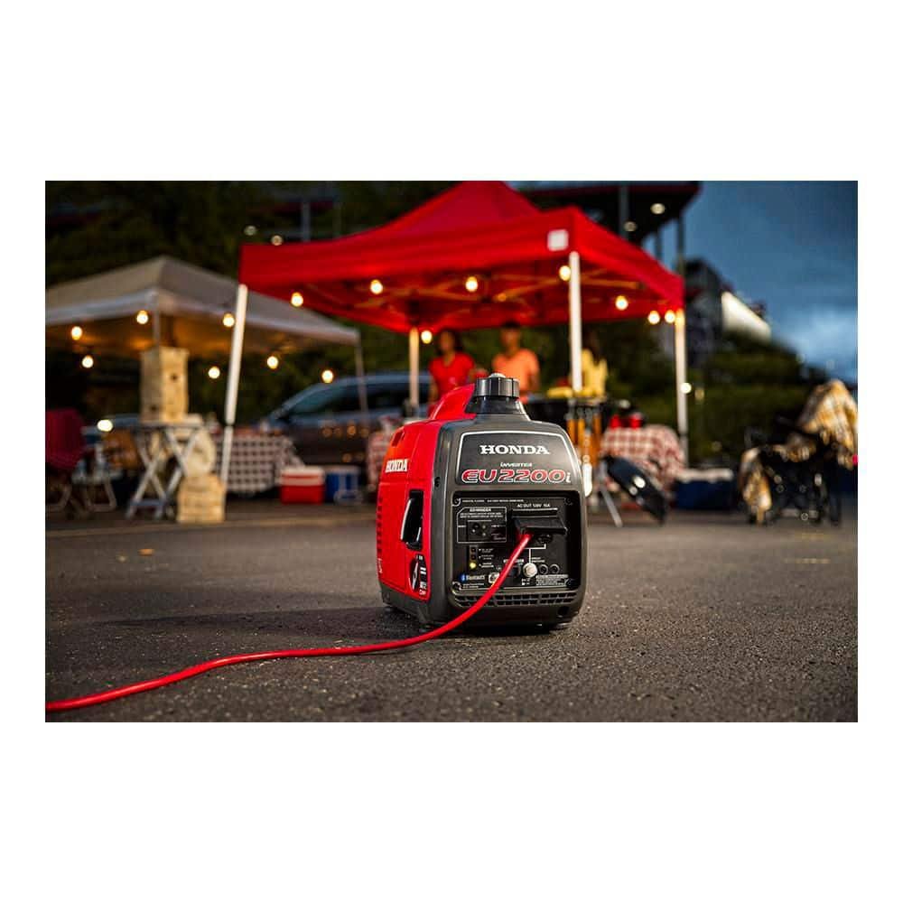 Honda 2,200-Watt/1,800-Watt Recoil Start Gasoline Powered Inverter Generator with Advanced CO Shutdown EU2200iTAN4