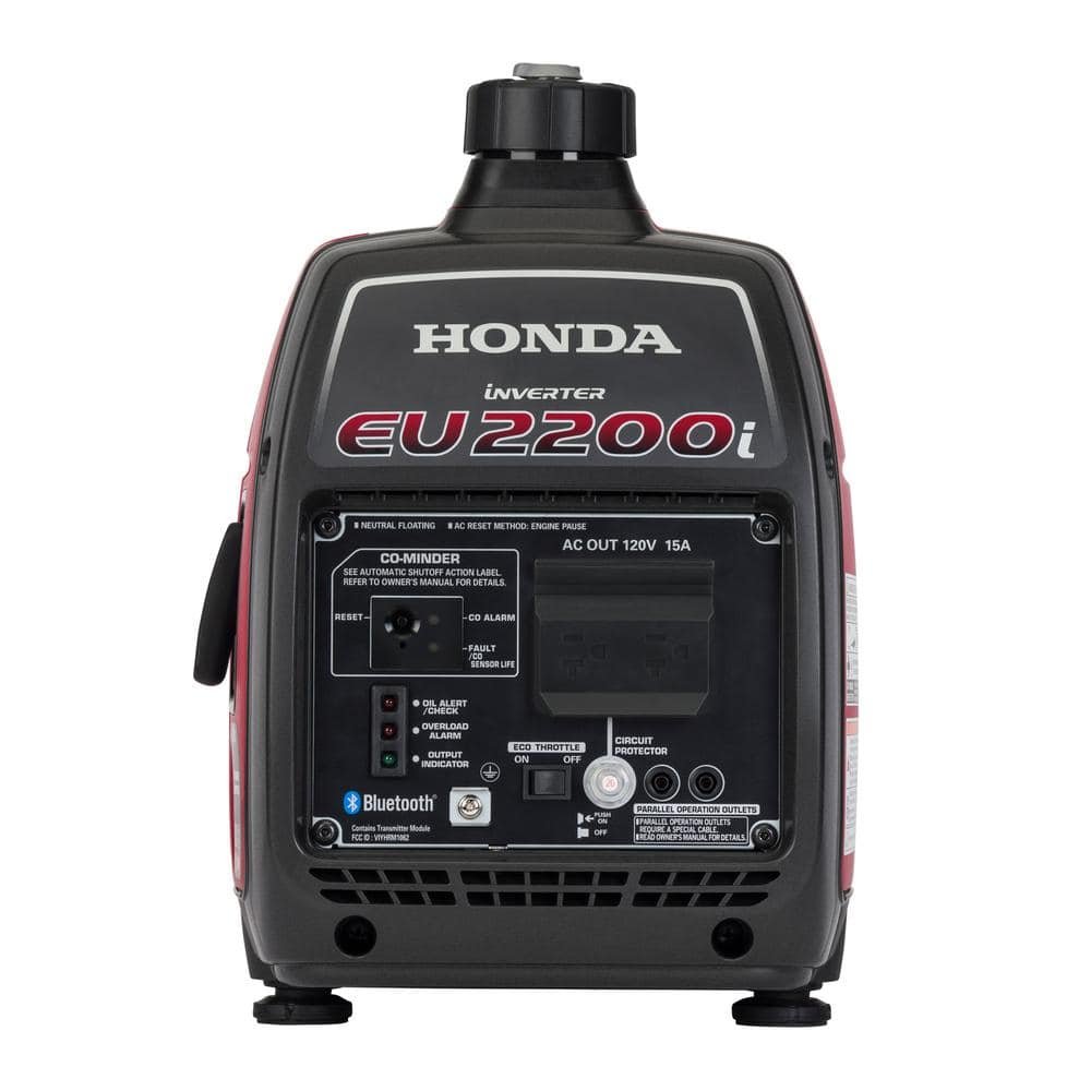 Honda 2,200-Watt/1,800-Watt Recoil Start Gasoline Powered Inverter Generator with Advanced CO Shutdown EU2200iTAN4