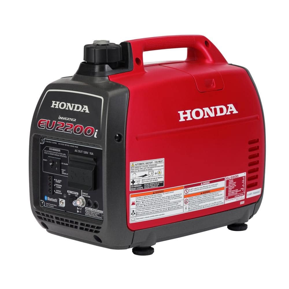 Honda 2,200-Watt/1,800-Watt Recoil Start Gasoline Powered Inverter Generator with Advanced CO Shutdown EU2200iTAN4