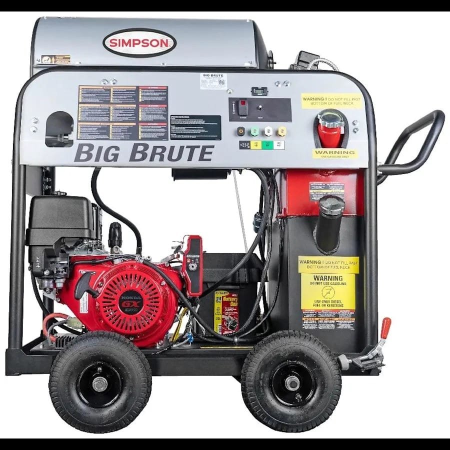 Simpson BB65106 Big Brute Professional 4000 PSI (Gas-Hot Water) Pressure Washer
