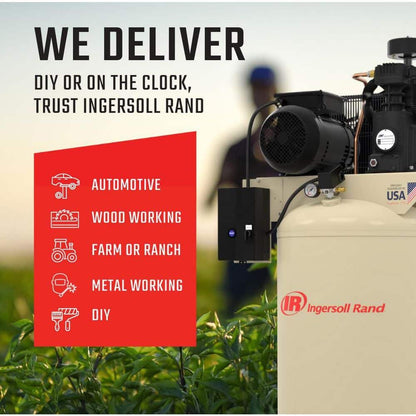 Ingersoll Rand 80 Gal. 175 PSI Vertical 7.5 HP 230-Volt 1-Phase Two Stage Electric Air Compressor 2200N7.5