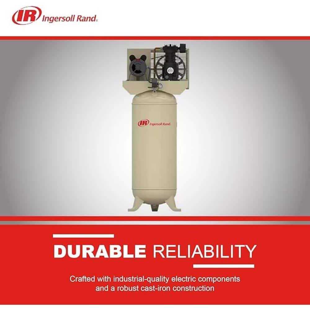 Ingersoll Rand 60 Gal. 135 PSI SS3 Vertical 3 HP 230-Volt 1-Phase Single-Stage Stationary Electric Air Compressor SS3L3