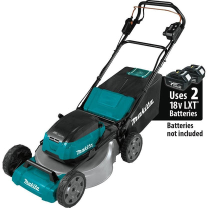 Makita 21 in. 18V X2 (36V) LXT Lithium-Ion Cordless Walk Behind Self Propelled Lawn Mower Kit with 4 Batteries (5.0 Ah) XML08PT1