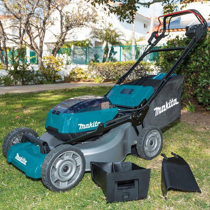 Makita 21 in. 18V X2 (36V) LXT Lithium-Ion Cordless Walk Behind Self Propelled Lawn Mower Kit with 4 Batteries (5.0 Ah) XML08PT1