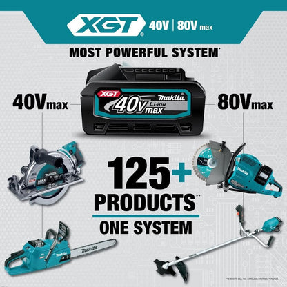 Makita 40V max XGT Brushless Cordless 8-1/2 in. Dual-Bevel Sliding Compound Miter Saw Kit, AWS Capable (4.0Ah) GSL02M1