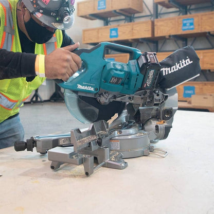 Makita 40V max XGT Brushless Cordless 8-1/2 in. Dual-Bevel Sliding Compound Miter Saw Kit, AWS Capable (4.0Ah) GSL02M1