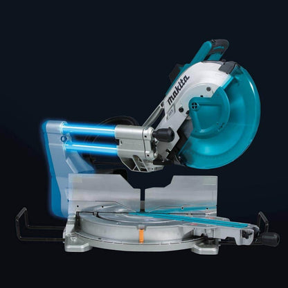Makita 15 Amp 12 in. Dual-Bevel Sliding Compound Miter Saw with Laser and Stand LS1219LX