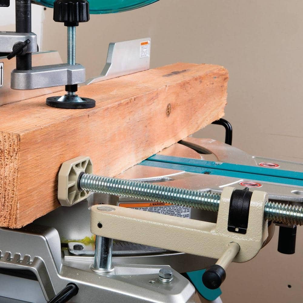 Makita 15 Amp 12 in. Dual-Bevel Sliding Compound Miter Saw with Laser and Stand LS1219LX