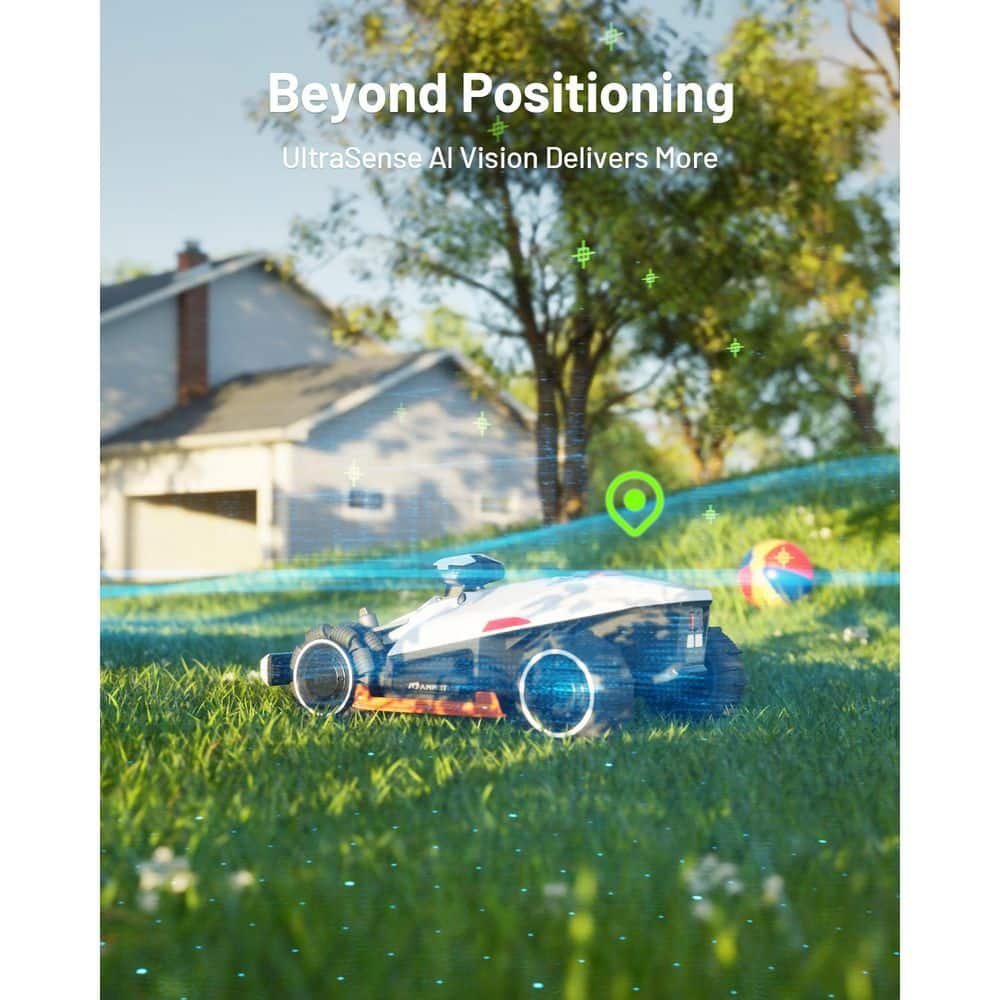 MAMMOTION Luba 2 AWD 15.8 in. RTK Robot Lawn Mower (3/4 Acre), Adjustable Cutting Height (2.2 in. – 4 in.), All Terrain, AI Vision LUBA 2 AWD 3000HX