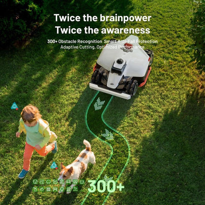 MAMMOTION Luba 3 AWD 16 in. 360° LiDAR Robot Lawn Mower (3/4 Acre) Adjustable Cutting Height(2.2 in. – 4 in.)All Terrain AI Vision LUBA 3 AWD 3000H