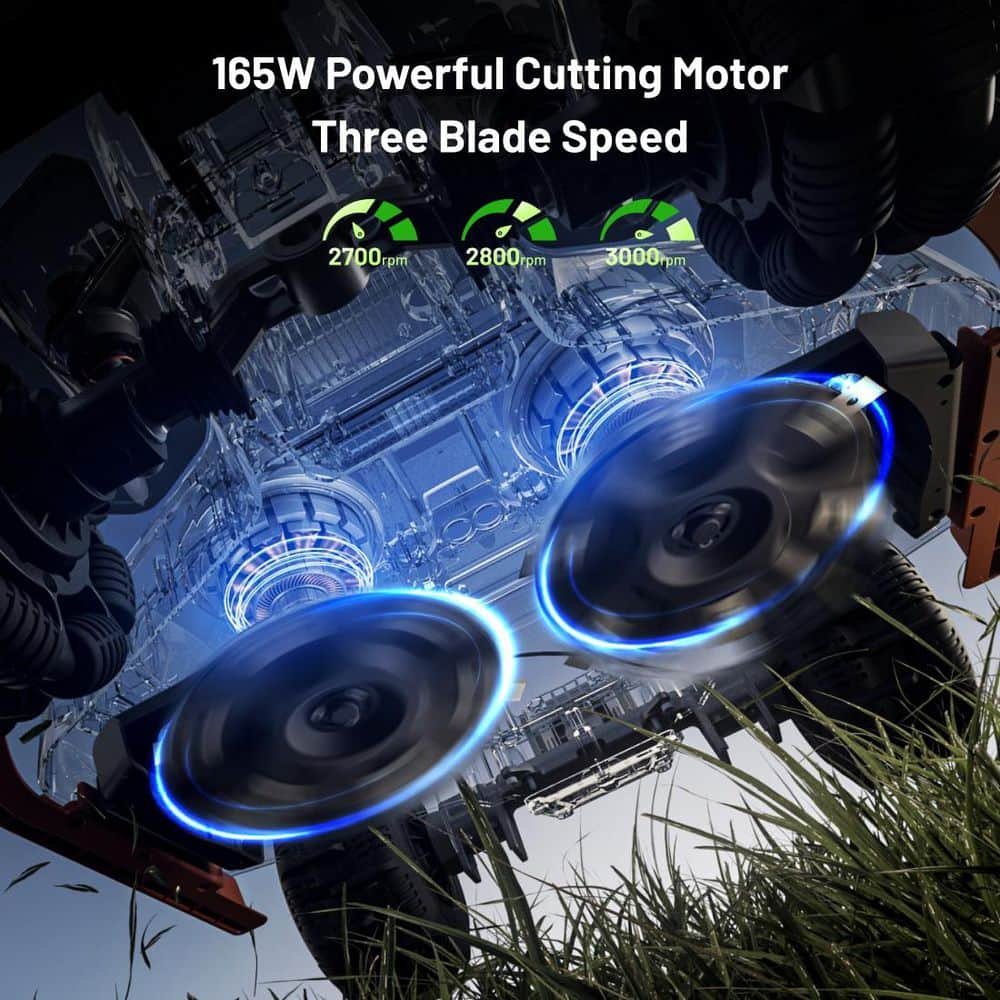 MAMMOTION Luba 3 AWD 16 in. 360° LiDAR Robot Lawn Mower (3/4 Acre) Adjustable Cutting Height(2.2 in. – 4 in.)All Terrain AI Vision LUBA 3 AWD 3000H