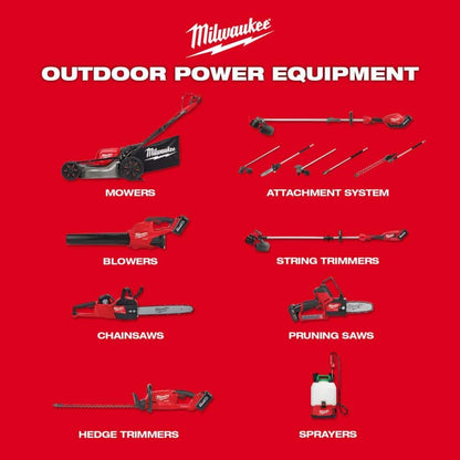 Milwaukee M18 FUEL 10 in 18V Lithium-Ion Brushless Cordless Battery Telescoping Pole Saw w/14 in Top Handle Chainsaw (2-Tool) 2826-20T-3013-20