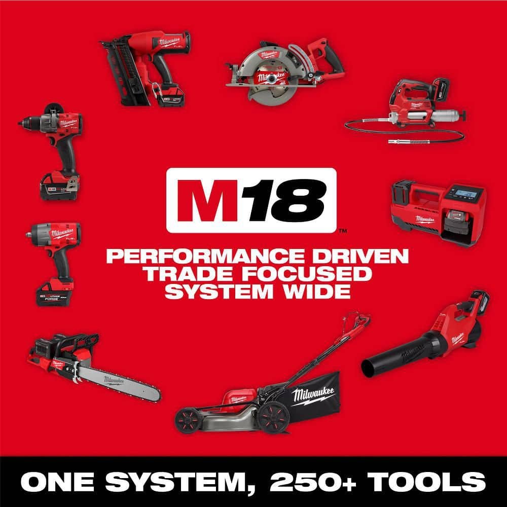 Milwaukee M18 FUEL Dual Battery 145 MPH 600 CFM 18V Brushless Cordless Blower w/ M18 14″ Chainsaw Kit, M18 FORGE Starter Kit 2824-20-2826-21T-48-59-1881