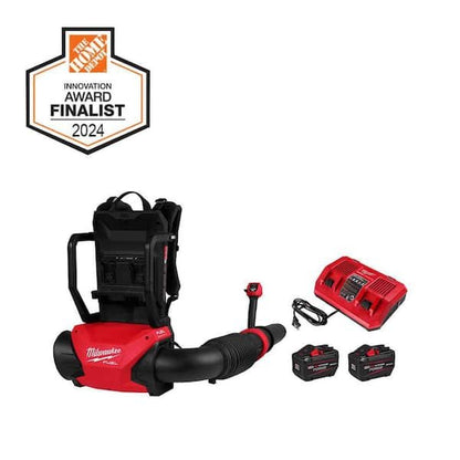 Milwaukee M18 FUEL 155 MPH 650 CFM 18V Brushless Cordless Battery Backpack Blower w/ (2) 12.0 Ah FORGE Batteries, Charger 3009-22HD