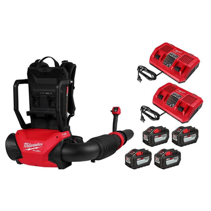 ECHO 56V 195 MPH 795 CFM Cordless Battery Backpack Blower w/Tube Throttle and (2) 5.0Ah Batteries and Dual Port Charger DPB-5800TD2-2