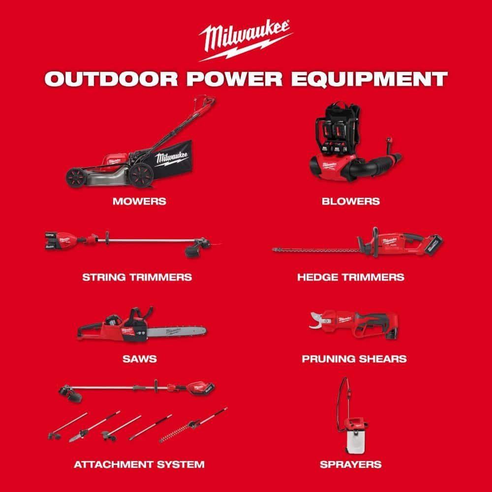 Milwaukee M18 FUEL 120 MPH 500 CFM 18V Brushless Cordless Battery Powered Blower Kit w/ 16 in. Chainsaw, 12.0 Ah Battery, Charger 3017-21HD-2727-20