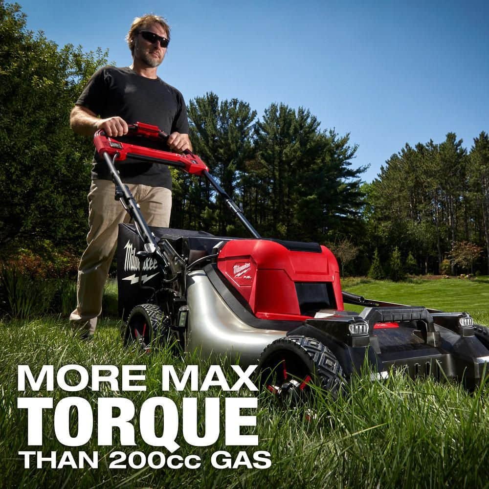 Milwaukee M18 FUEL Brushless Cordless 21 in. Walk Behind Dual Battery Self-Propelled Mower (Tool-Only) 2823-20