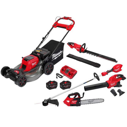 Milwaukee M18 FUEL Brushless Cordless 21 in. Walk Behind Dual Battery Self-Propelled Mower w/(2) 12.0Ah FORGE Battery and Charger 2823-22HD