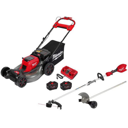 Milwaukee M18 FUEL Brushless Cordless 21 in. Walk Behind Dual Battery Self-Propelled Mower w/(2) 12.0Ah FORGE Battery and Charger 2823-22HD