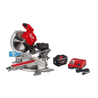 Milwaukee M18 FUEL 18V Lithium-Ion Brushless Cordless 12 in. Dual Bevel Sliding Compound Miter Saw Kit with One 12.0Ah Battery 2739-21HD