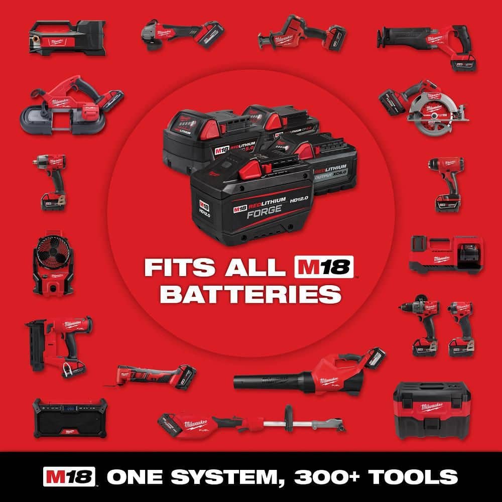 Milwaukee M18 FUEL 18V Lithium-Ion Brushless Cordless 12 in. Dual Bevel Sliding Compound Miter Saw Kit with One 12.0Ah Battery 2739-21HD