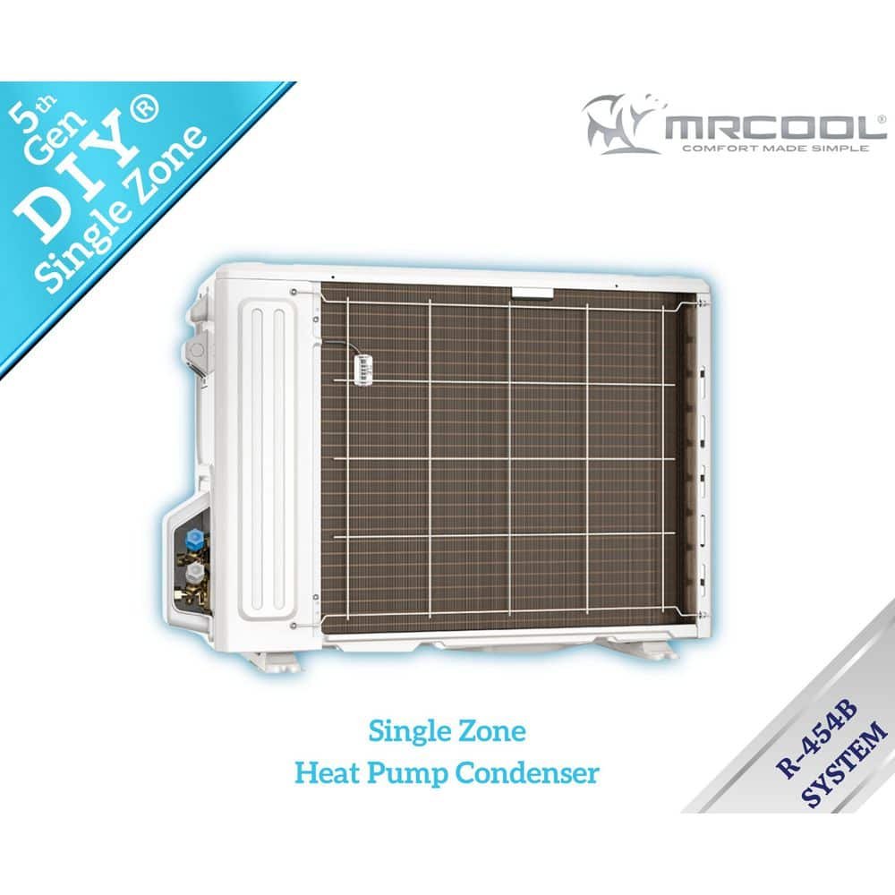 MRCOOL DIY 5th Gen 18000 BTU 22.5 SEER2 1.5-Ton Mini-Split Heat Pump Complete System-25 ft. Pre-Charged Line Set-230-Volt-R454B DIY-18-HP-WM-230D25-O-CMB